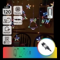 Aigostar - LED RGBY Buiten kerstlichtsnoer 120xLED/8 functies 3x0,6m IP44 meerkleurig + afstandsbediening