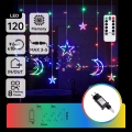 Aigostar - LED RGBY Buitensnoer 120xLED/8 functies 3x0,6m IP44 multicolor + afstandsbediening