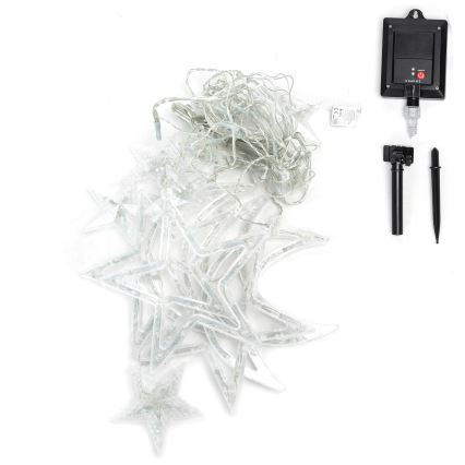 Aigostar - LED zonne-kerstverlichting 120xLED/8 functies 3x0,6 m 500 mAh IP65 meerkleurig