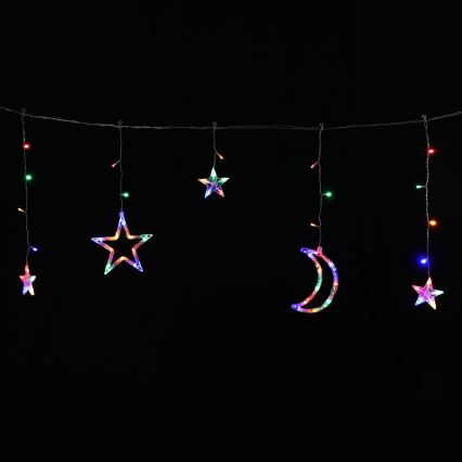 Aigostar - LED zonne-lichtsnoer 120xLED/8 functies 3x0,6 m 500 mAh IP65 meerkleurig