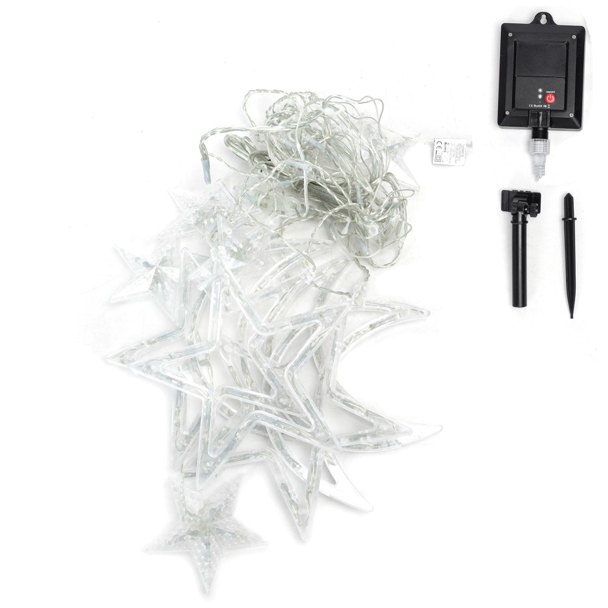 Aigostar - LED zonne-lichtsnoer 120xLED/8 functies 3x0,6 m 500 mAh IP65 meerkleurig