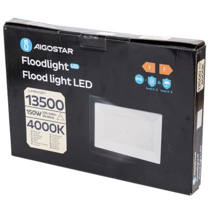 Aigostar - LED schijnwerper LED/150W/230V 4000K IP65 zwart
