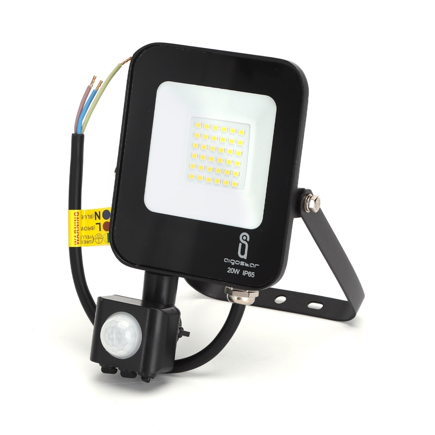 Aigostar - LED Schijnwerper met Sensor LED/20W/230V 4000K IP65