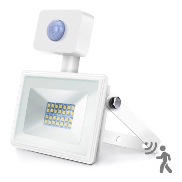 Aigostar - LED Schijnwerper met Sensor LED/20W/230V 4000K IP65 wit