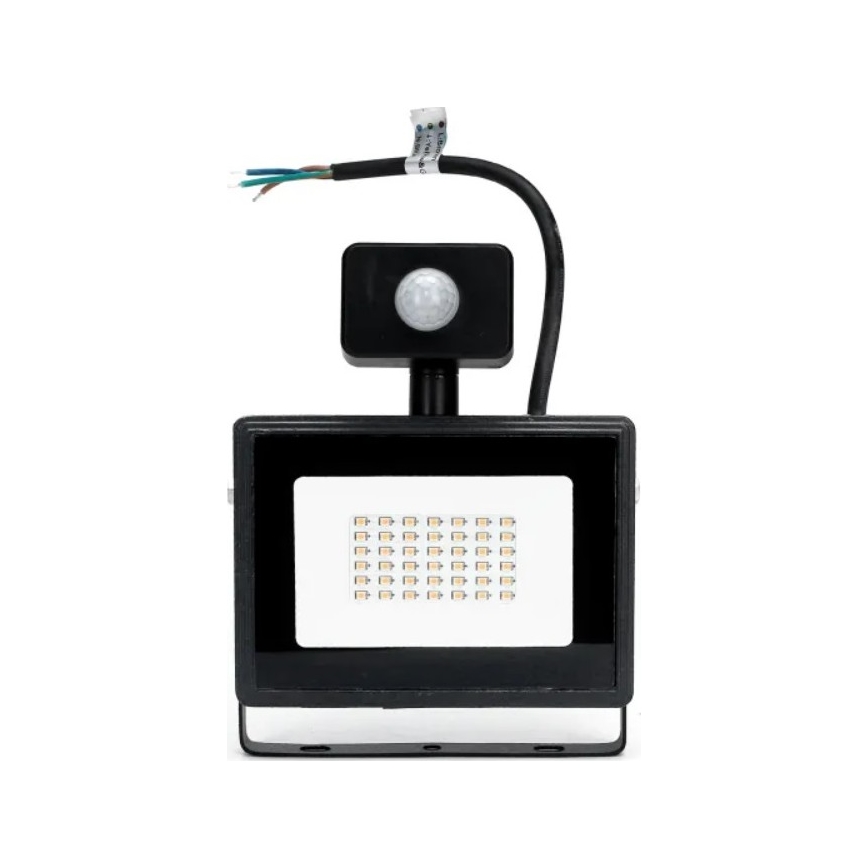 Aigostar - LED Schijnwerper met sensor LED/50W/230V 4000K IP65 zwart