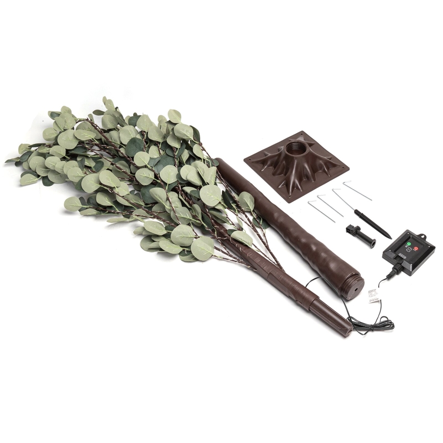 Aigostar - LED Solar decoratie 210xLED/3,5m IP65 warm wit eucalyptus