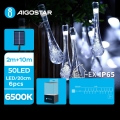Aigostar - LED Solar Decoratieve lichtsnoer 50xLED/8 Functies 12m IP65 koud wit