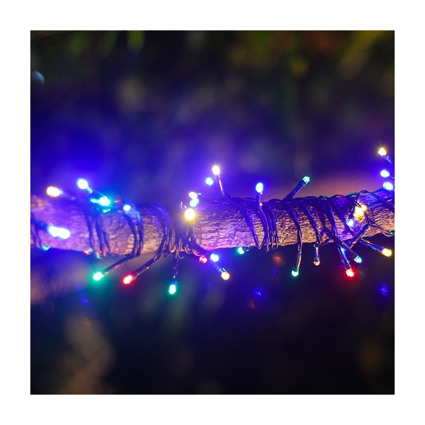 Aigostar - LED Solar Kerst lichtsnoer 100xLED/8 Functies 12m IP65 Meerdere kleuren
