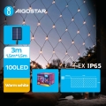 Aigostar - LED Solar Kerst lichtsnoer 100xLED/8 Functies 4,5x1,5m IP65 warm wit