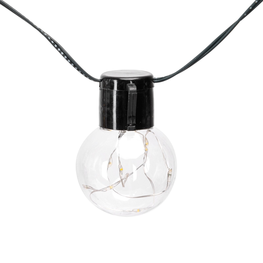 Aigostar - LED Solar Kerst lichtsnoer 10xLED/8 Functies 6,5m IP65 Meerdere kleuren