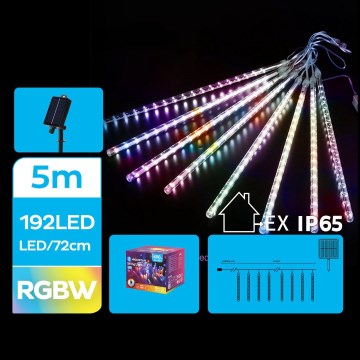 Aigostar - LED Solar Kerst lichtsnoer 192xLED/8m IP65 Meerdere kleuren
