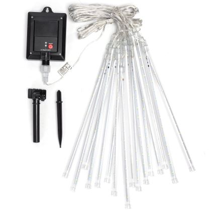 Aigostar - LED Solar Kerstketting 384xLED/13m IP65 1200 mAh koud wit