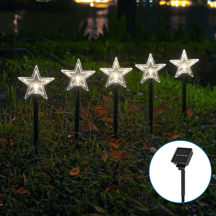 Aigostar - LED Solar Kerstmis lamp LED/0,054W/1,2V 1m IP65 koud wit