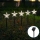 Aigostar - LED Solar Kerstmis lamp LED/0,054W/1,2V 1m IP65 koud wit