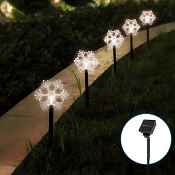 Aigostar - LED Solar Kerstmis lamp LED/0,054W/1,2V 1m IP65 koud wit