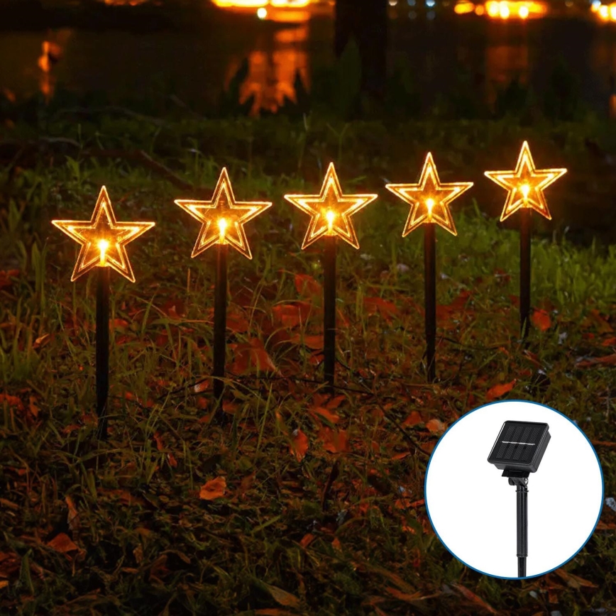 Aigostar - LED Solar Kerstmis lamp LED/0,054W/1,2V 1m IP65 warm wit