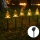 Aigostar - LED Solar Kerstmis lamp LED/0,054W/1,2V 1m IP65 warm wit