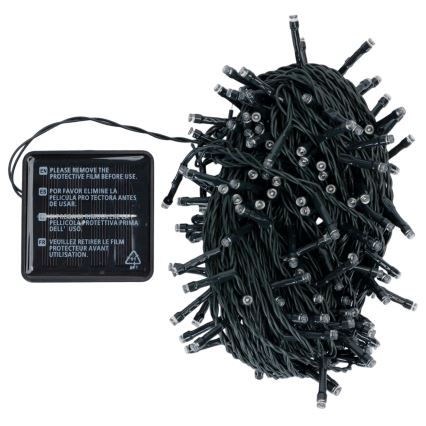 Aigostar - LED zonne-kerstsnoer 200xLED/8 functies 22m IP65 koel wit 800 mAh