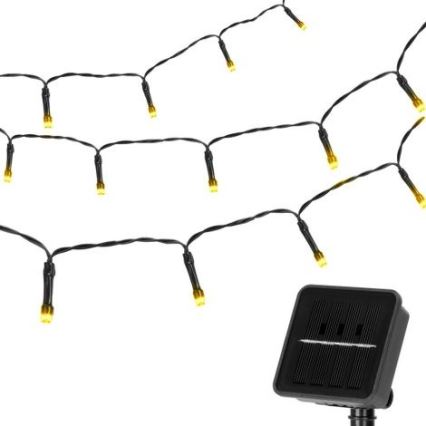 Aigostar - LED Solar ketting 100xLED/12m 300 mAh IP65 warm wit