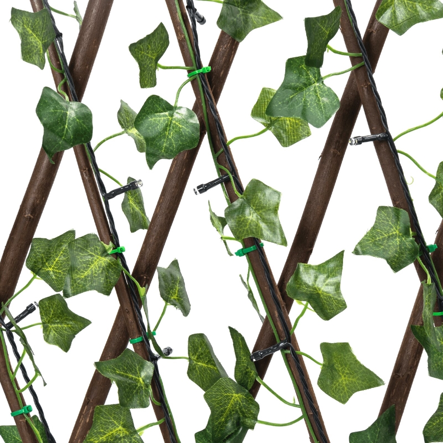 Aigostar - LED Solar ketting 148xLED/2x1,2m IP65 warm wit ivy