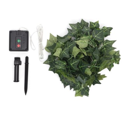 Aigostar - LED Solar ketting 70xLED/4x1m IP65 warm wit ivy