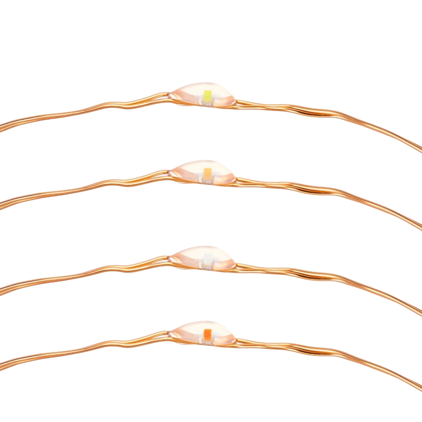 Aigostar - LED Solar ketting LED/8 Functies 12m IP65 Meerdere kleuren