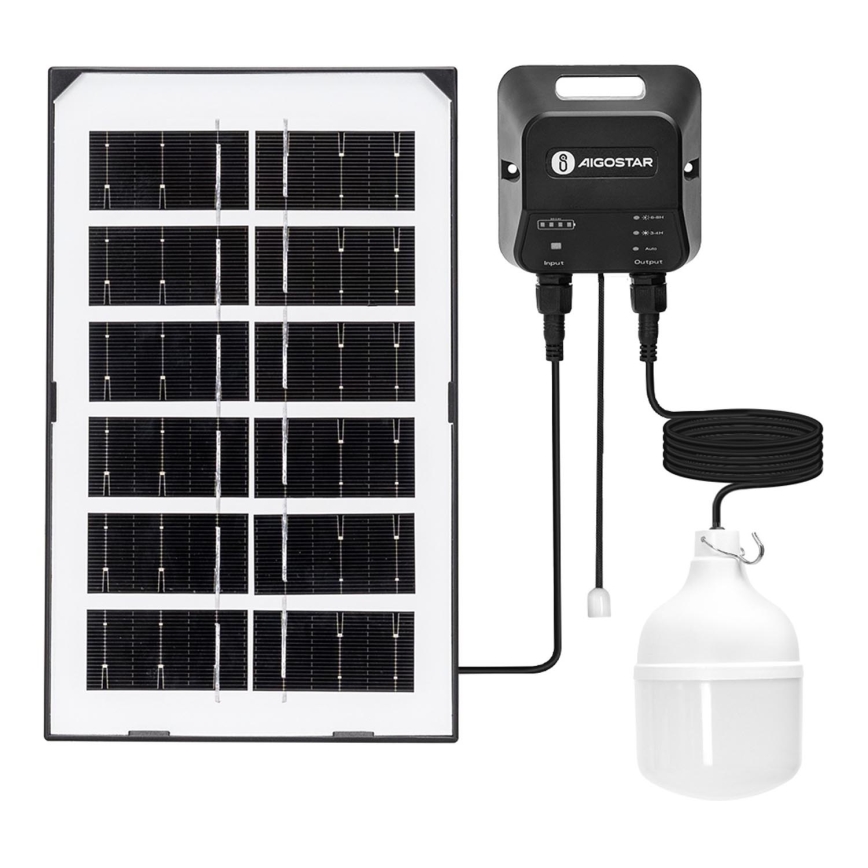 Aigostar - LED Solar kroonluchter LED/35W/12V 3000 mAh 6500K diameter 10 cm + afstandsbediening