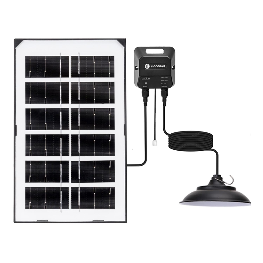 Aigostar - LED Solar kroonluchter LED/35W/12V 3000 mAh 6500K diameter 15 cm + afstandsbediening
