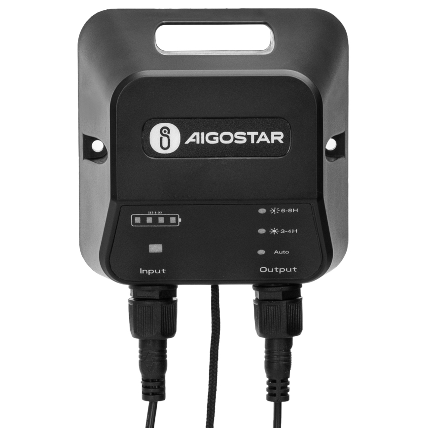 Aigostar - LED Solar kroonluchter met sensor 2xLED/35W/12V 6000 mAh 6500K diameter 15 cm + afstandsbediening