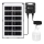 Aigostar - LED Solar kroonluchter met sensor LED/35W/12V 3000 mAh 6500K diameter 10 cm + afstandsbediening