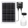 Aigostar - LED Solar kroonluchter met sensor LED/70W/12V 6000 mAh 6500K diameter 12 cm + afstandsbediening