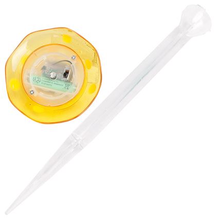 Aigostar - LED Solar lamp LED/0,006W/1,2V 100 mAh 2700K IP44 geel