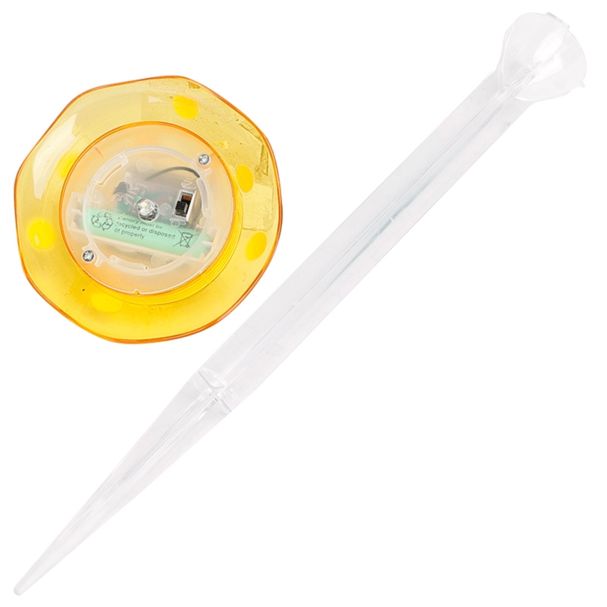 Aigostar - LED Solar lamp LED/0,006W/1,2V 100 mAh 2700K IP44 geel