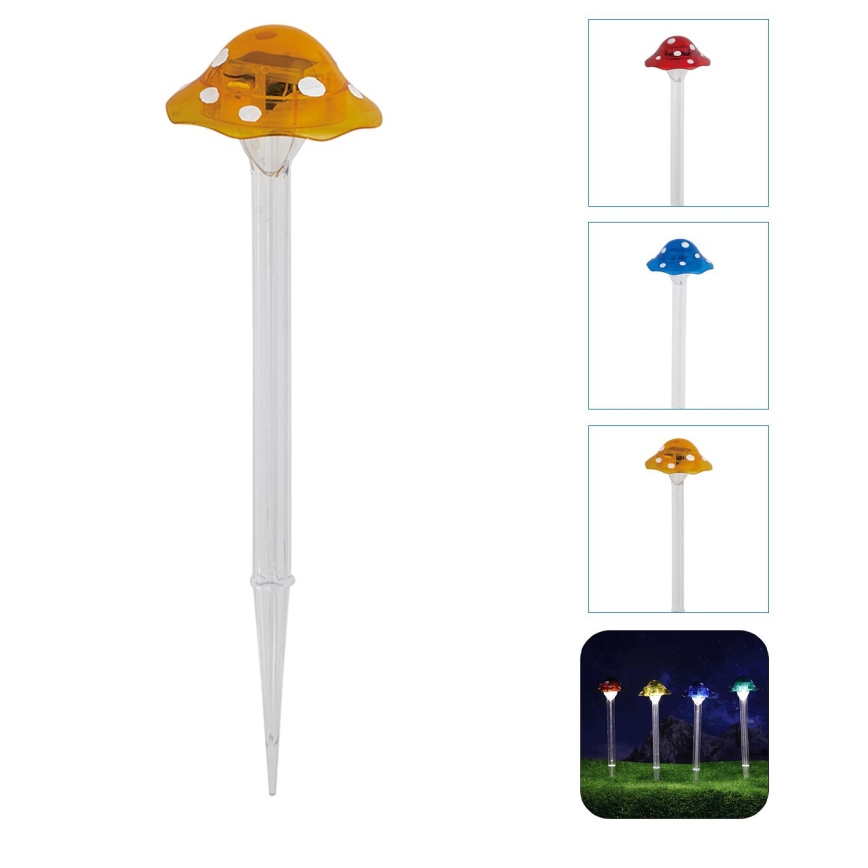 Aigostar - LED Solar lamp LED/0,006W/1,2V 100 mAh 2700K IP44 geel