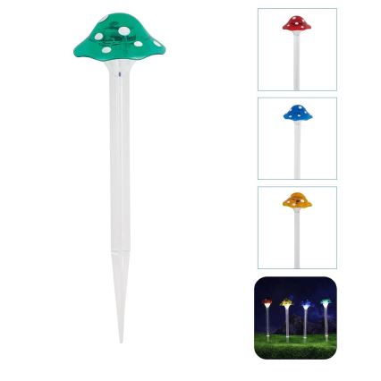 Aigostar - LED Solar lamp LED/0,006W/1,2V 100 mAh 2700K IP44 groen