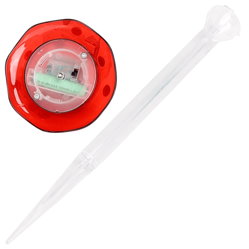 Aigostar - LED Solar lamp LED/0,006W/1,2V 100 mAh 2700K IP44 rood