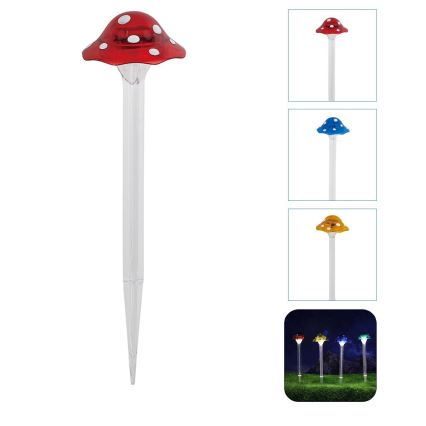 Aigostar - LED Solar lamp LED/0,006W/1,2V 100 mAh 2700K IP44 rood