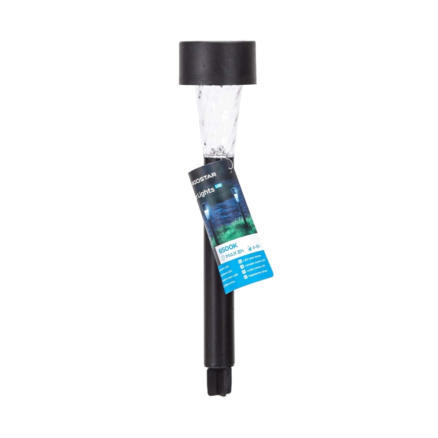 Aigostar - LED Solar lamp LED/0,006W/1,2V 40 mAh 29,5 cm zwart 6500K IP44