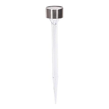 Aigostar - LED Solar lamp LED/0,006W/1,2V 32cm mat chroom 200 mAh 2700K IP44