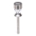 Aigostar - LED Solar lamp LED/0,006W/1,2V 35,5cm mat chroom 100 mAh 3000K IP44