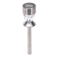 Aigostar - LED Solar lamp LED/0,006W/1,2V 35,5cm mat chroom 2700K IP44 100 mAh