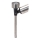 Aigostar - LED Solar lamp LED/0,006W/1,2V 37,5cm mat chroom 2700K IP44 40 mAh