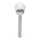 Aigostar - LED Solar lamp LED/0,006W/1,2V 37,8cm mat chroom 6500K IP44 100 mAh