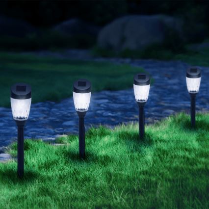 Aigostar - LED Solar lamp LED/0,006W/1,2V 40mAh 6500K IP44 34,5 cm ster