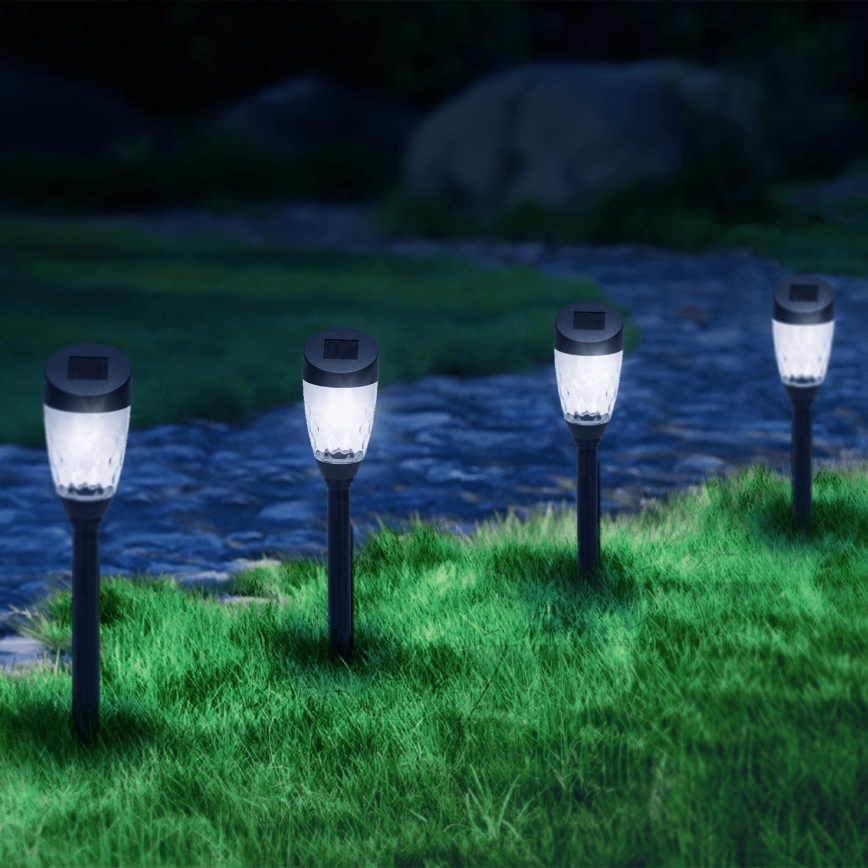 Aigostar - LED Solar lamp LED/0,006W/1,2V 40mAh 6500K IP44 34,5 cm ster