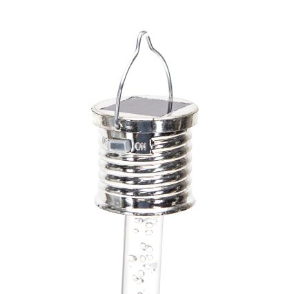 Aigostar - LED Solar lamp LED/0,006W/1,2V chroom 2700K IP44 40 mAh