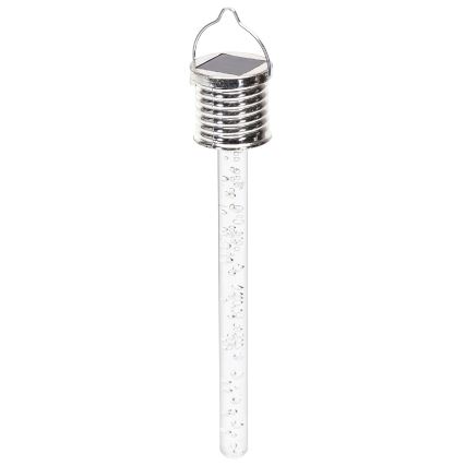 Aigostar - LED Solar lamp LED/0,006W/1,2V chroom 40 mAh 6500K IP44