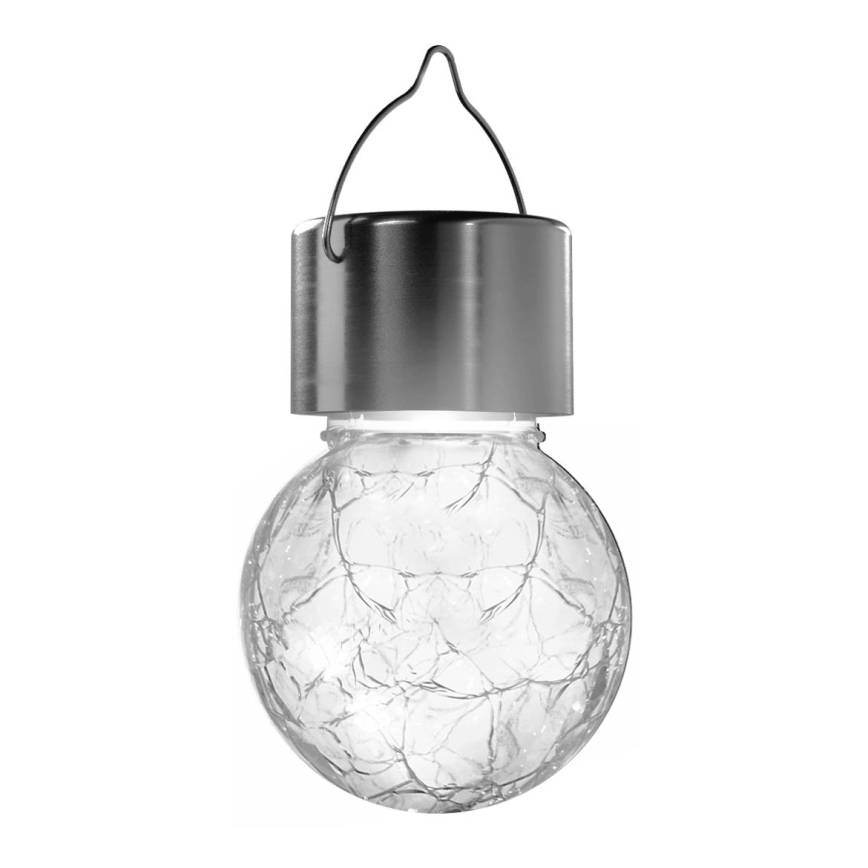 Aigostar - LED Solar lamp LED/0,006W/1,2V diameter 6 cm 100 mAh 6500K IP44