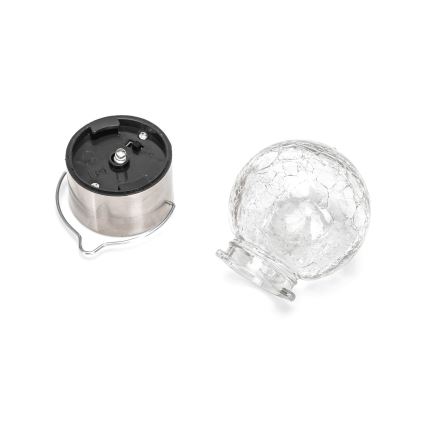 Aigostar - LED Solar lamp LED/0,006W/1,2V diameter 6 cm 100 mAh 6500K IP44