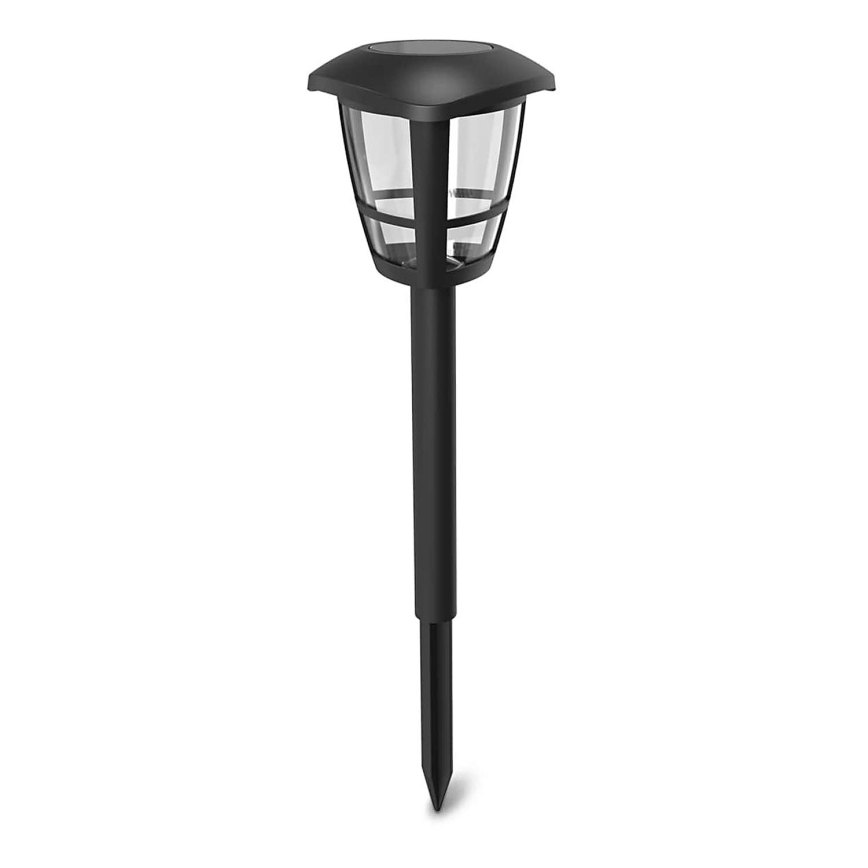 Aigostar - LED Solar lamp LED/0,06W/2V 100 mAh 33,8 cm 6500K IP44 zwart